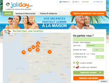 Tablet Screenshot of joliday.com